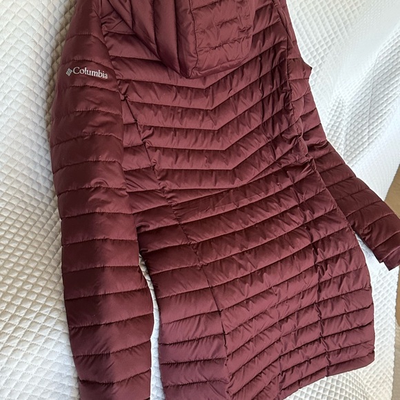 ♥️New Columbia Women's Slope Edge Mid Jacket - Burgundy, Size XS - Picture 7 of 9
